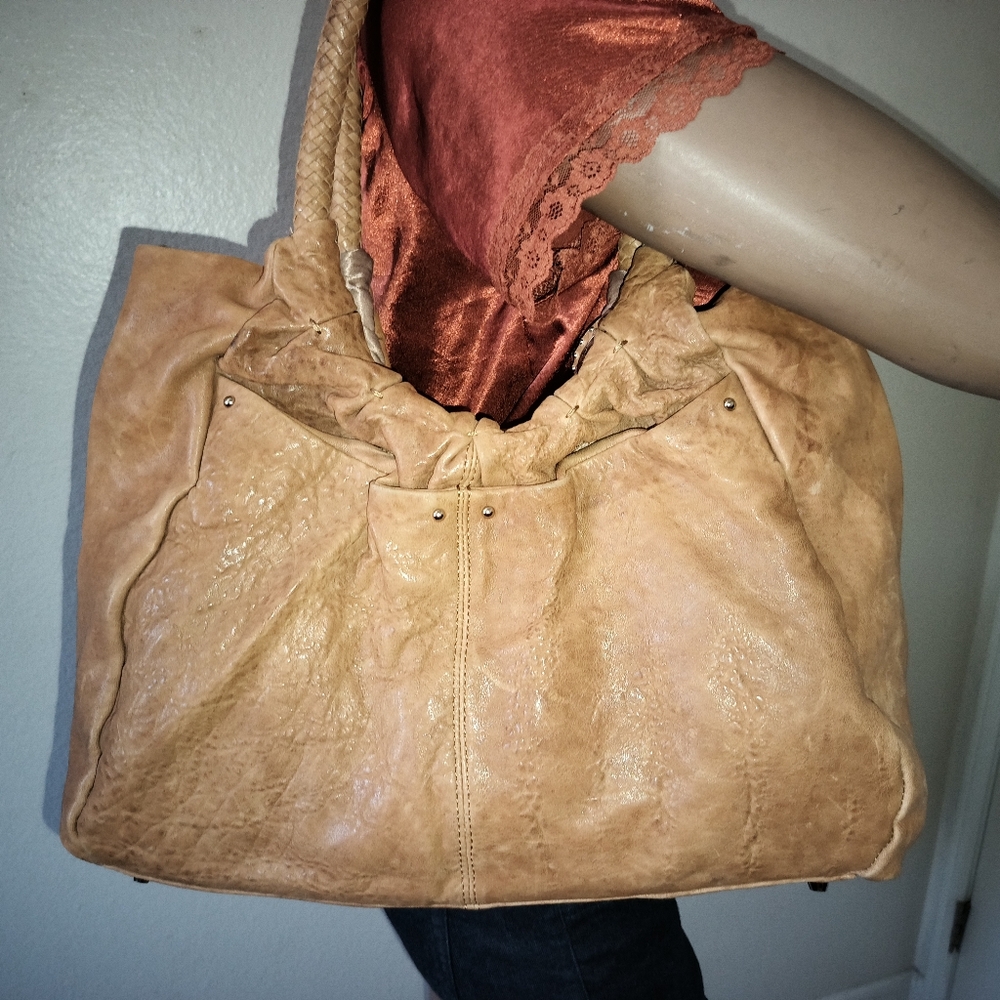 Junior Drake Daijah Studded Handbag Tan Leather. $$$ 49 SALE PRICE - Picture 2 of 16